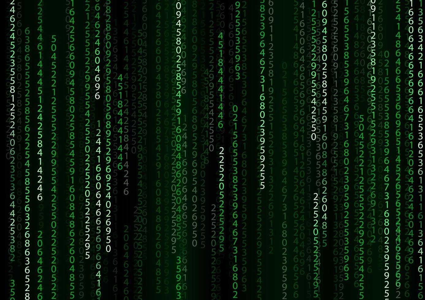 Technology binary background. Binary on green background vector