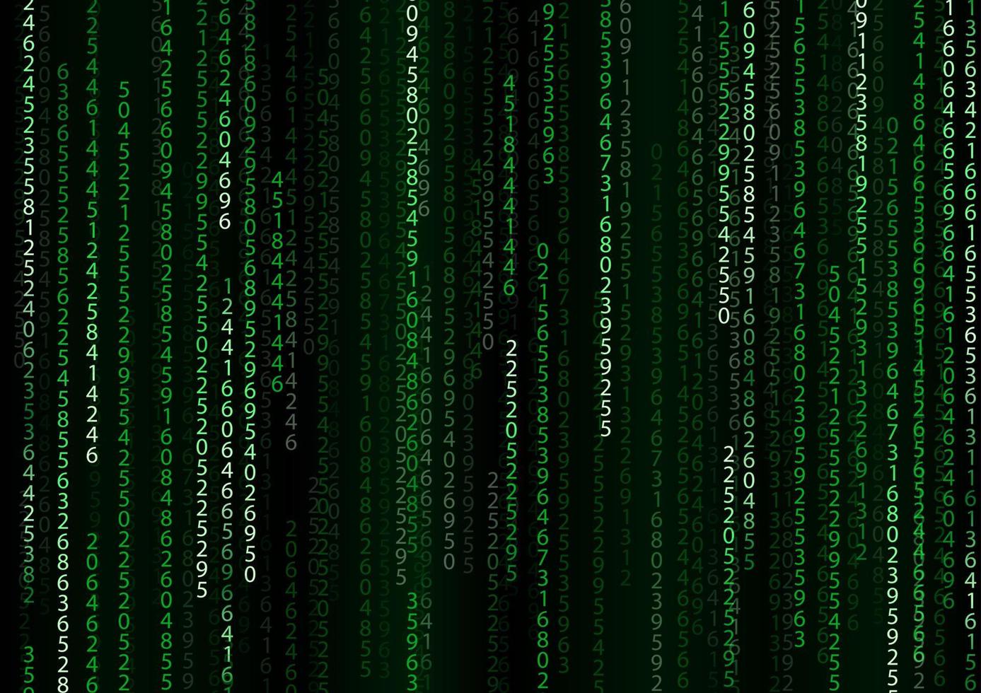 fondo binario de tecnología. binario sobre fondo verde vector