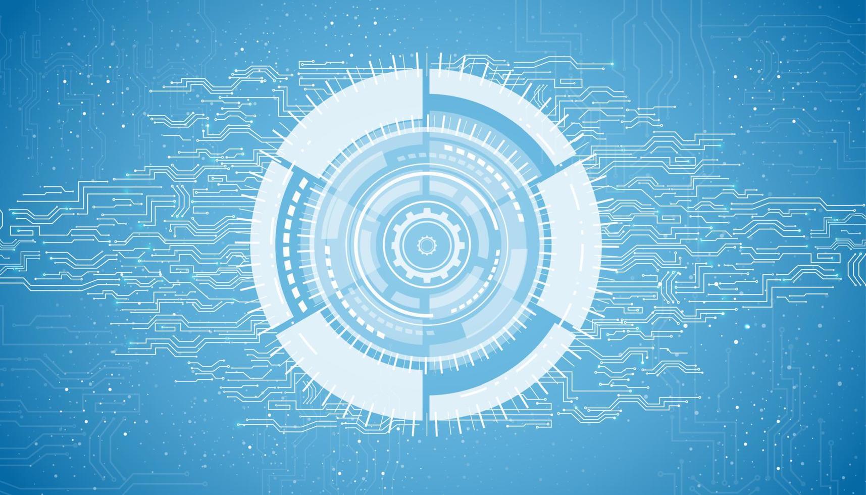 Abstract technology on blue background.vector vector