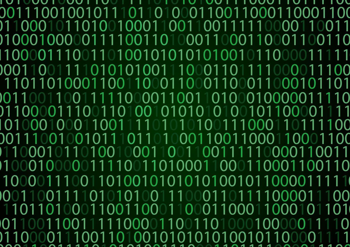 Technology binary background. Binary on green background.vector vector