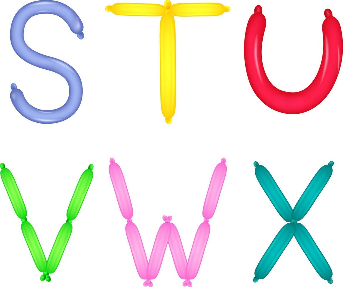 Colorful of alphabet vector