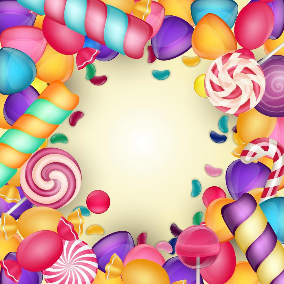 Colorful candy background vector