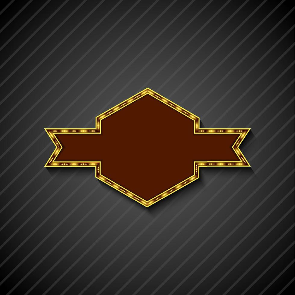 Billboard sign on the on black background vector