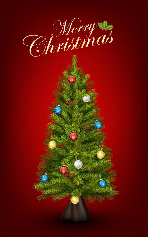 Christmas tree background. vector