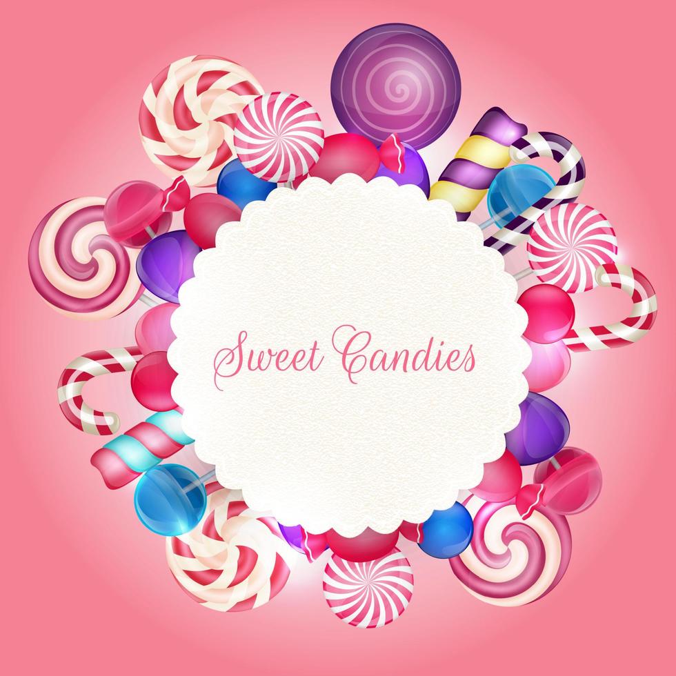 Sweets background vector