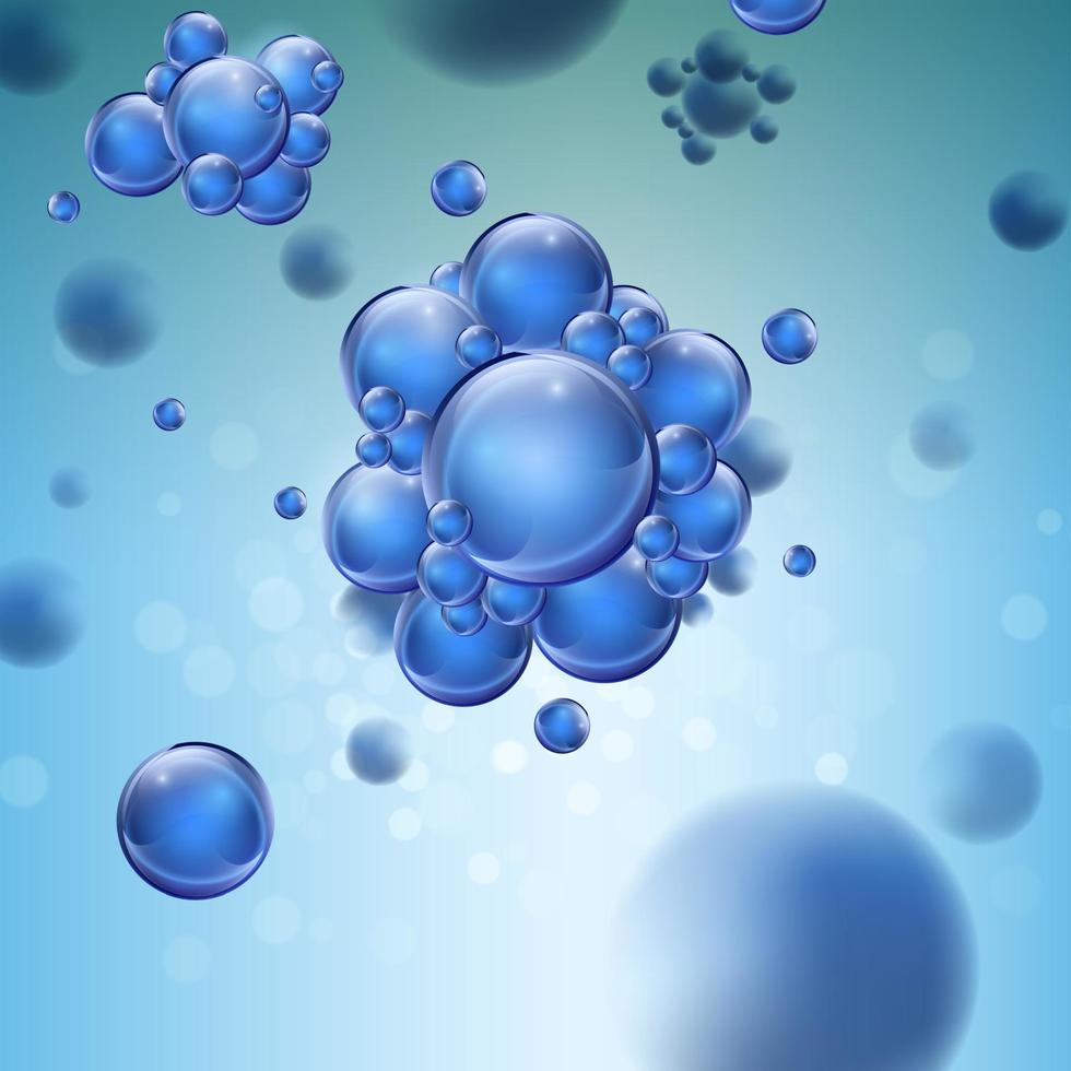 Abstract molecules design background. Vector