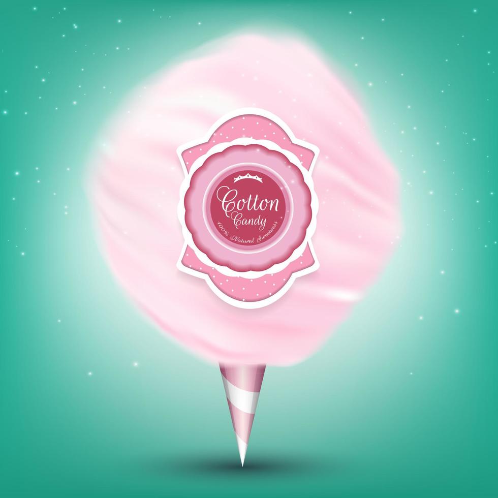 ilustración de fondo rosa algodón candy.vector vector