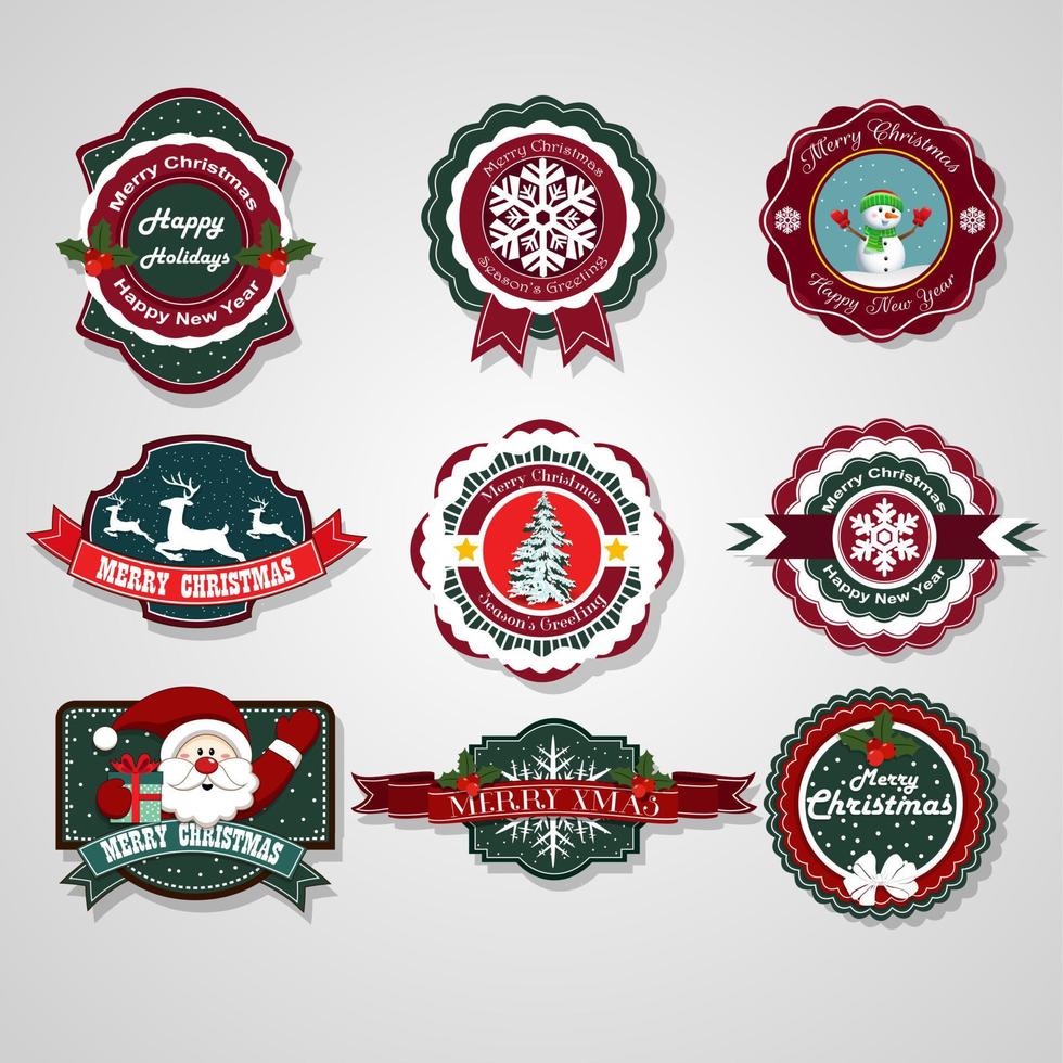 Winter Sale Labels. vector