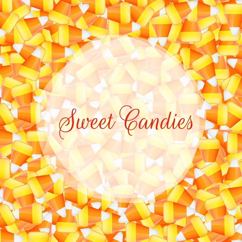 Pile of candy corn background vector