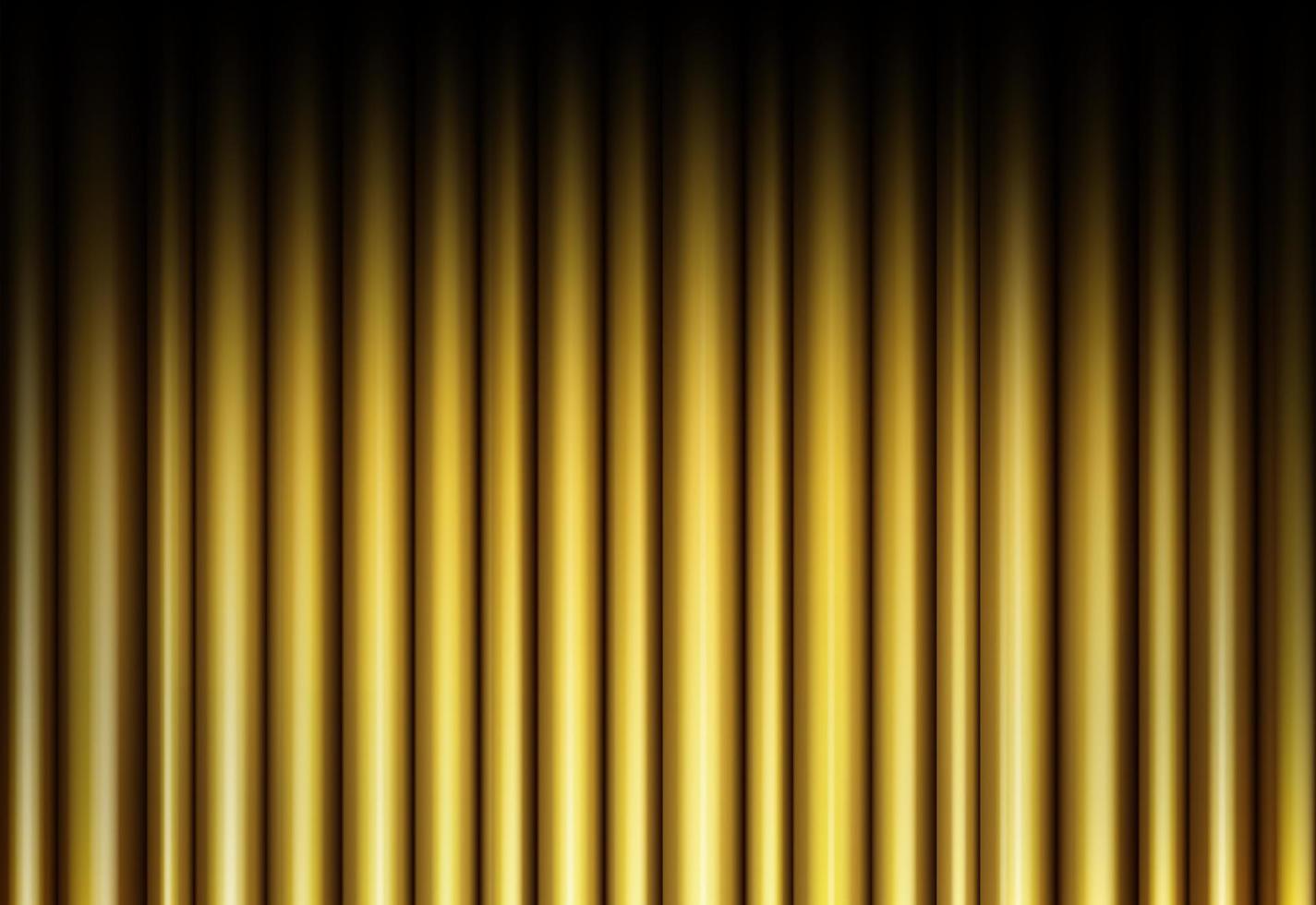 Curtain of golden background vector