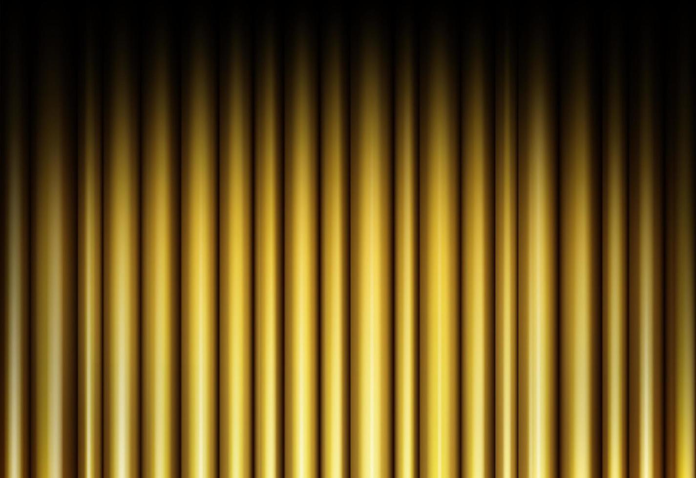 Curtain of golden background vector