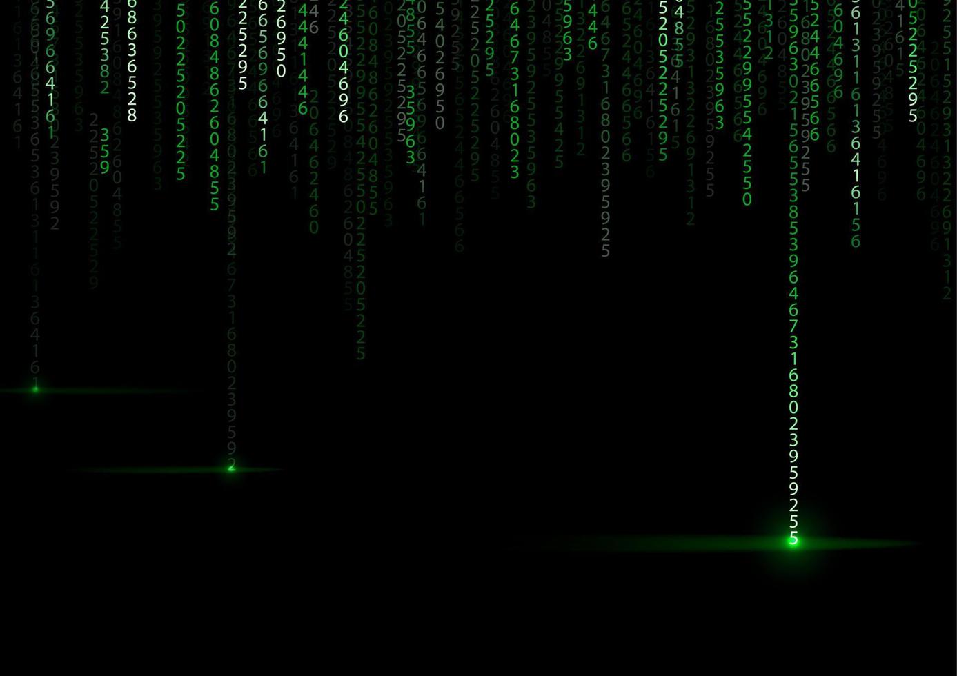 fondo binario de tecnología. binario sobre fondo verde vector