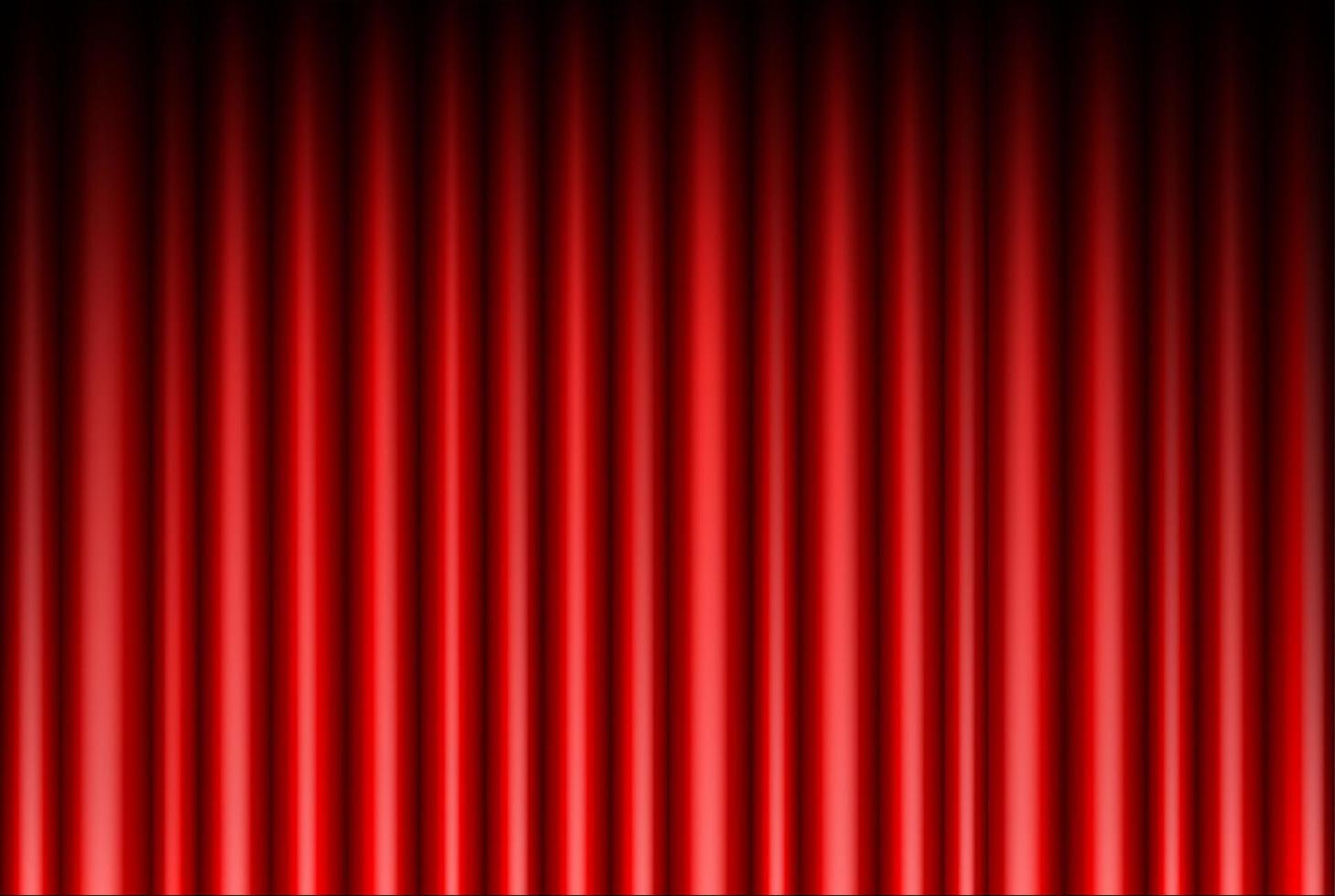 Curtain of red background vector