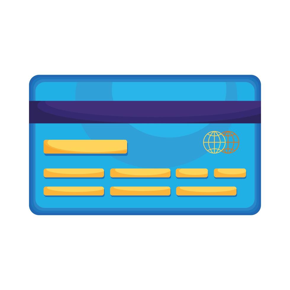 banco de tarjeta de crédito vector