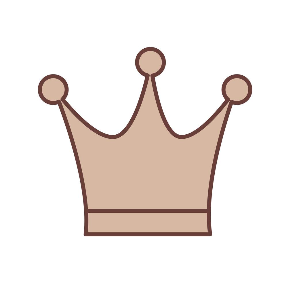 retro crown of queen vector