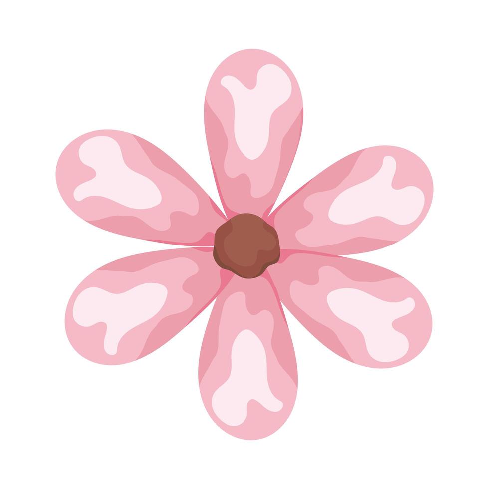 pink watercolour flower vector