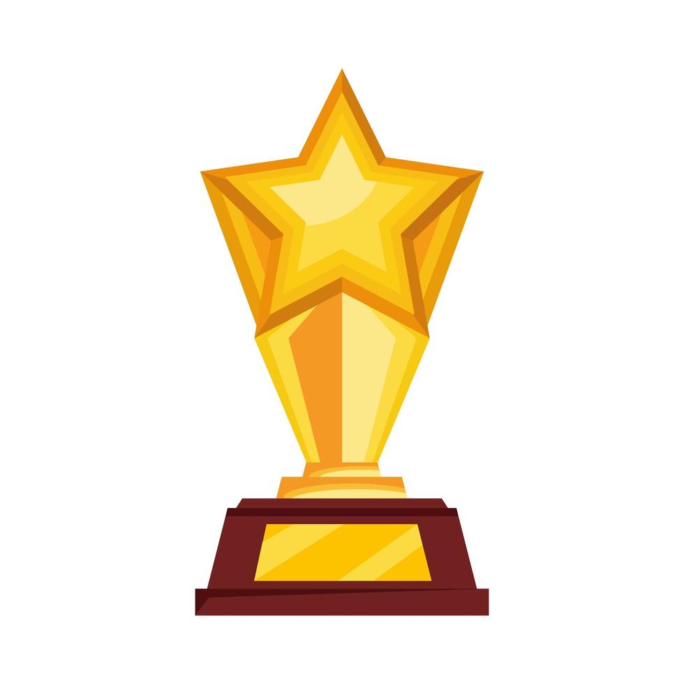 star trophy cup vector