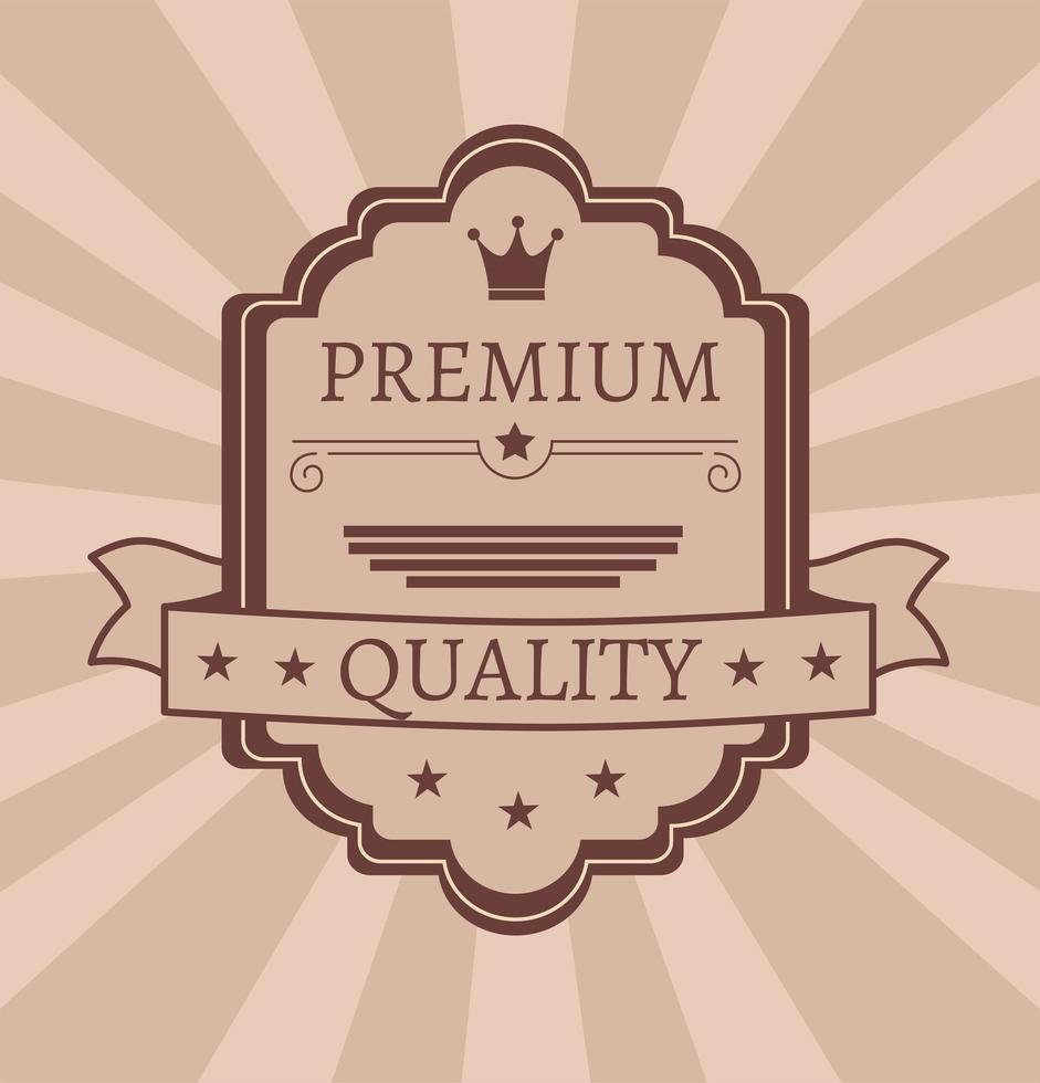 banner de calidad premium vector