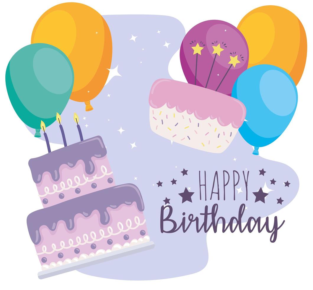 happy birthday banner vector