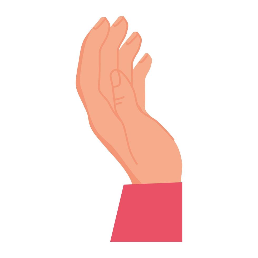 hand human got up vector