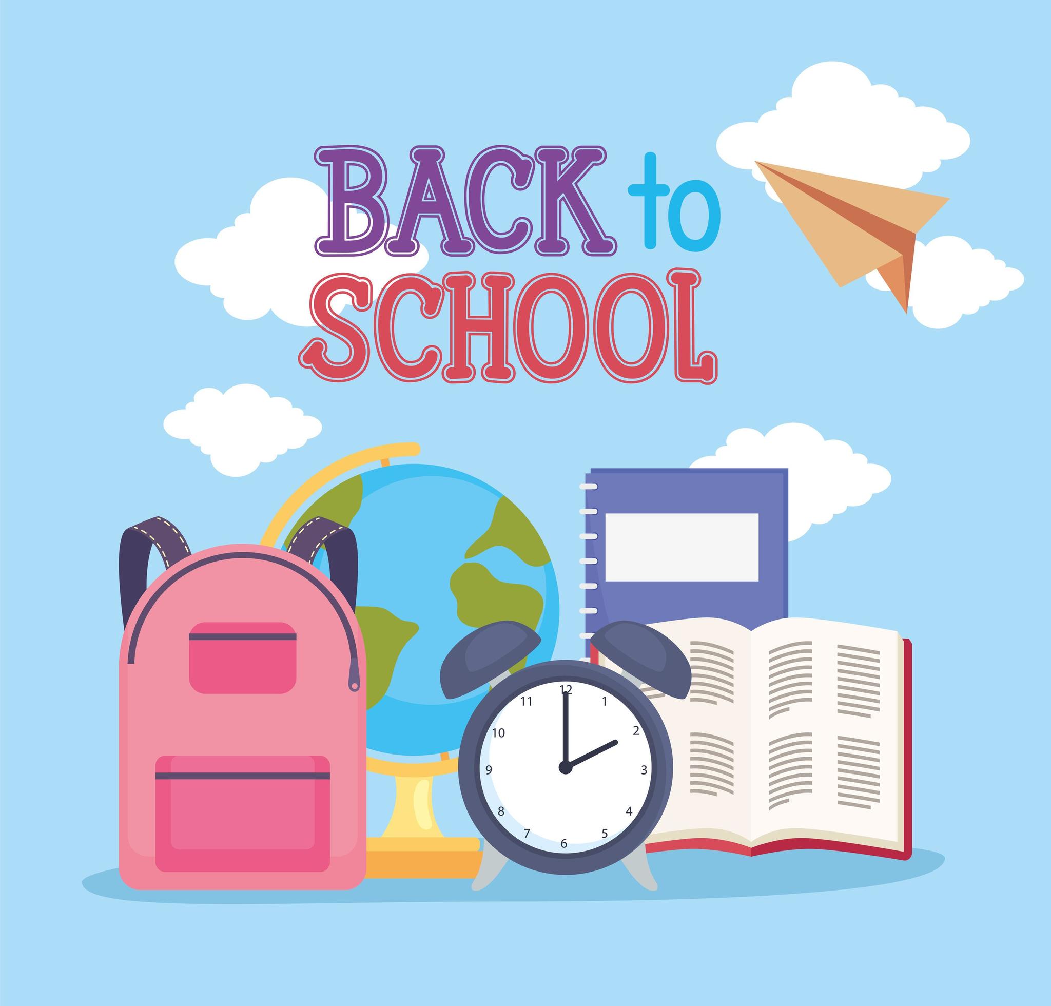 back to school poster 6061438 Vector Art at Vecteezy