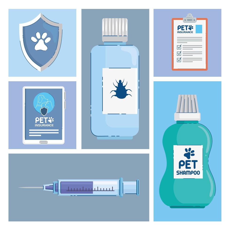 insurance veterinarian designs vector