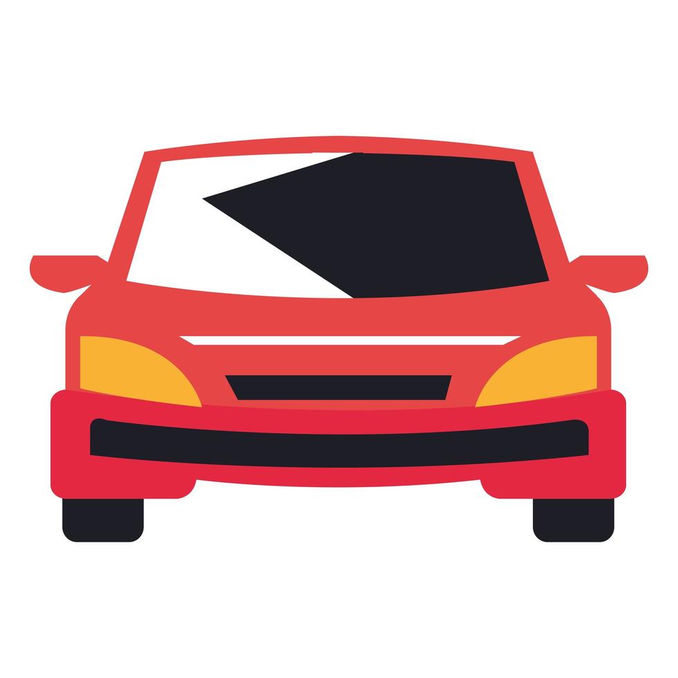 red car front vector