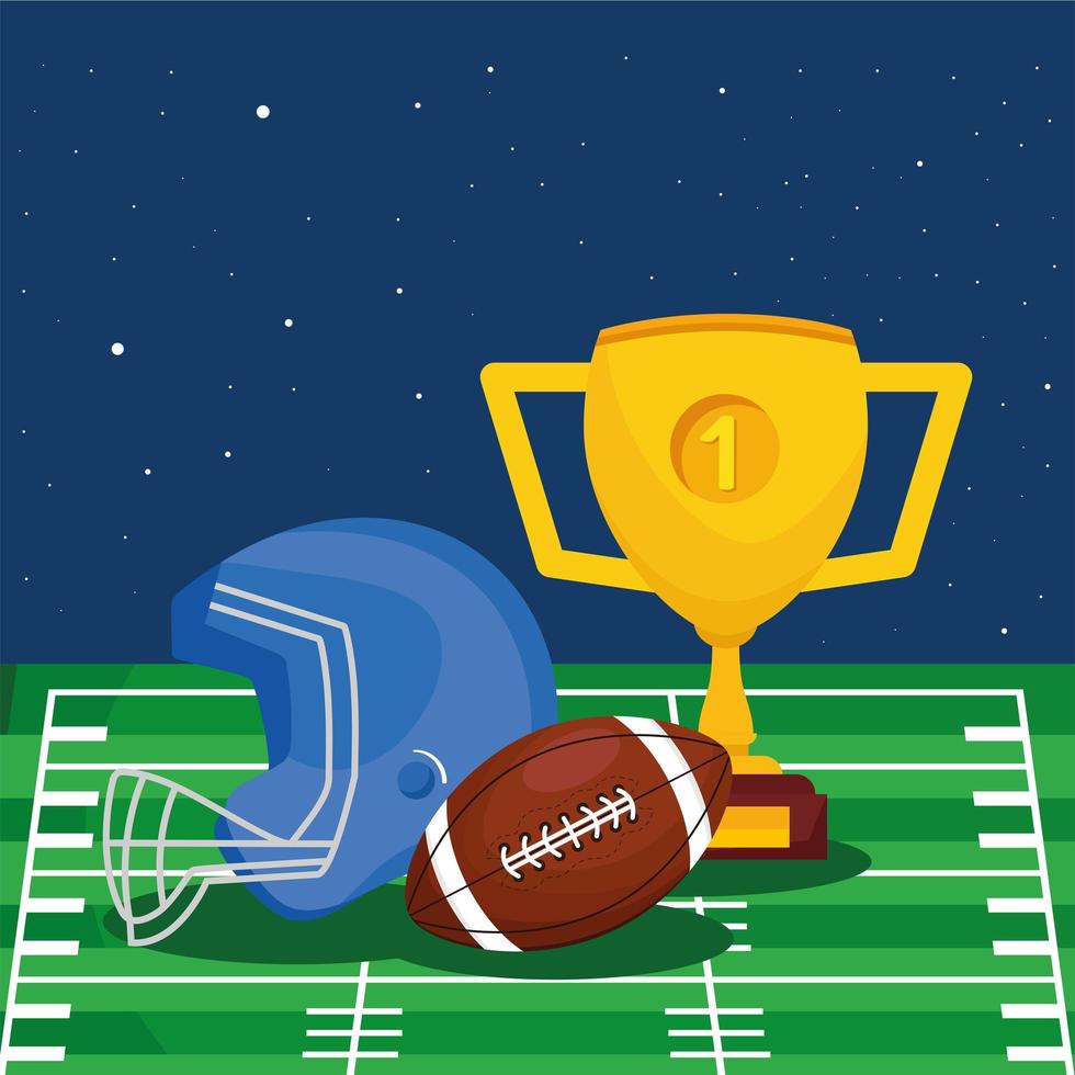 american football sport icons vector