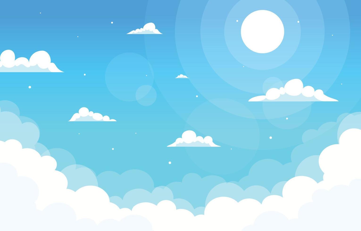 Blue Clear Sky Background vector