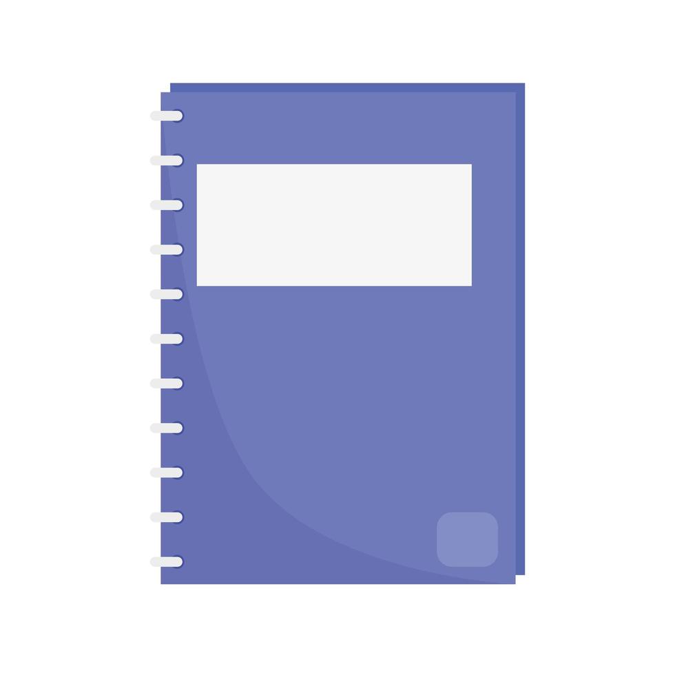notebook school supply vector