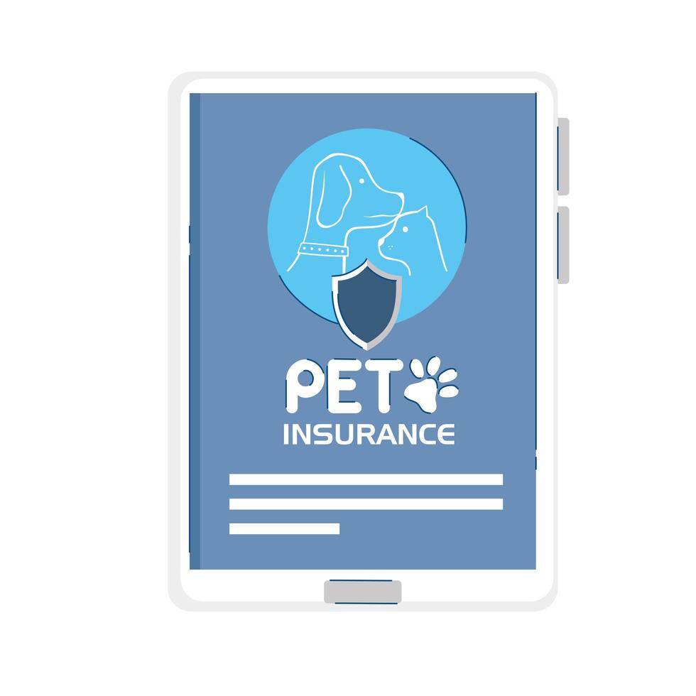 service pet insurance online vector