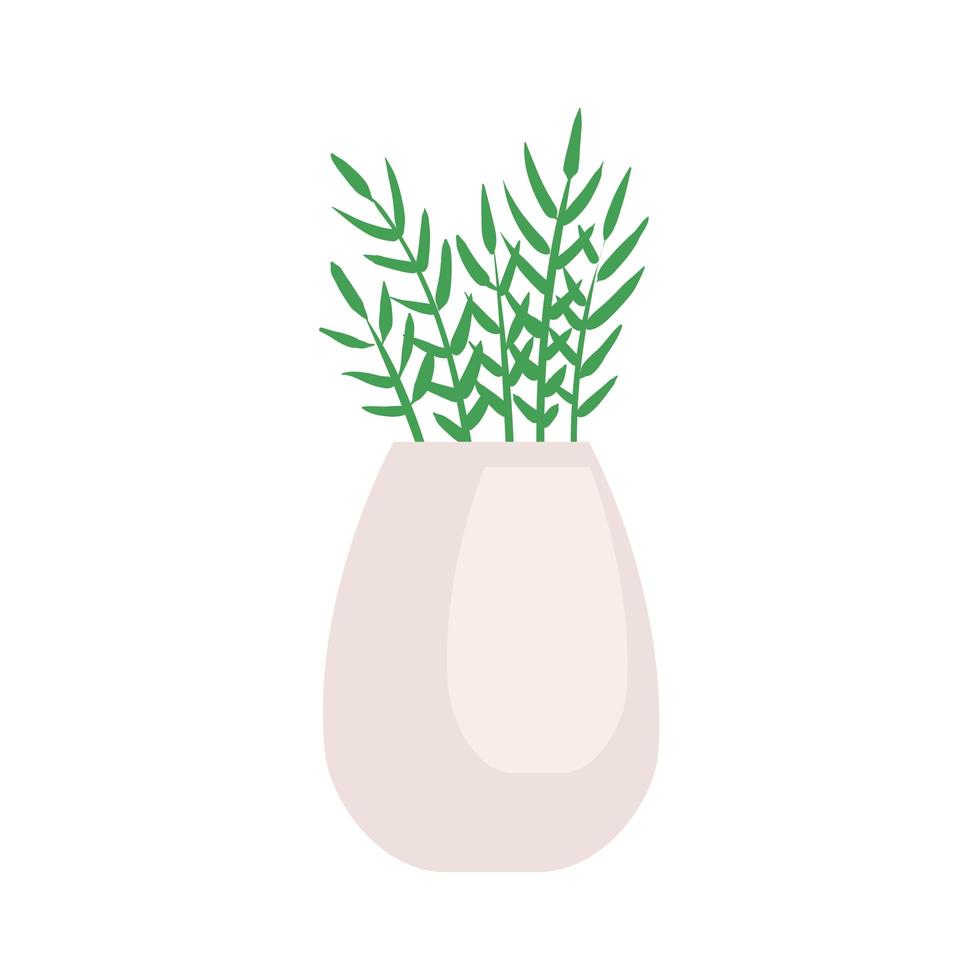 elegant pot plant vector