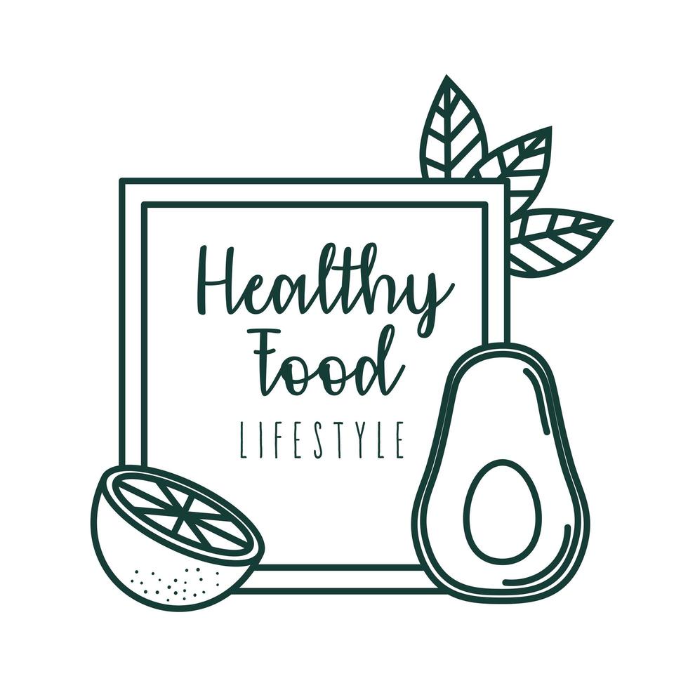 healthy food lifestyle icon vector