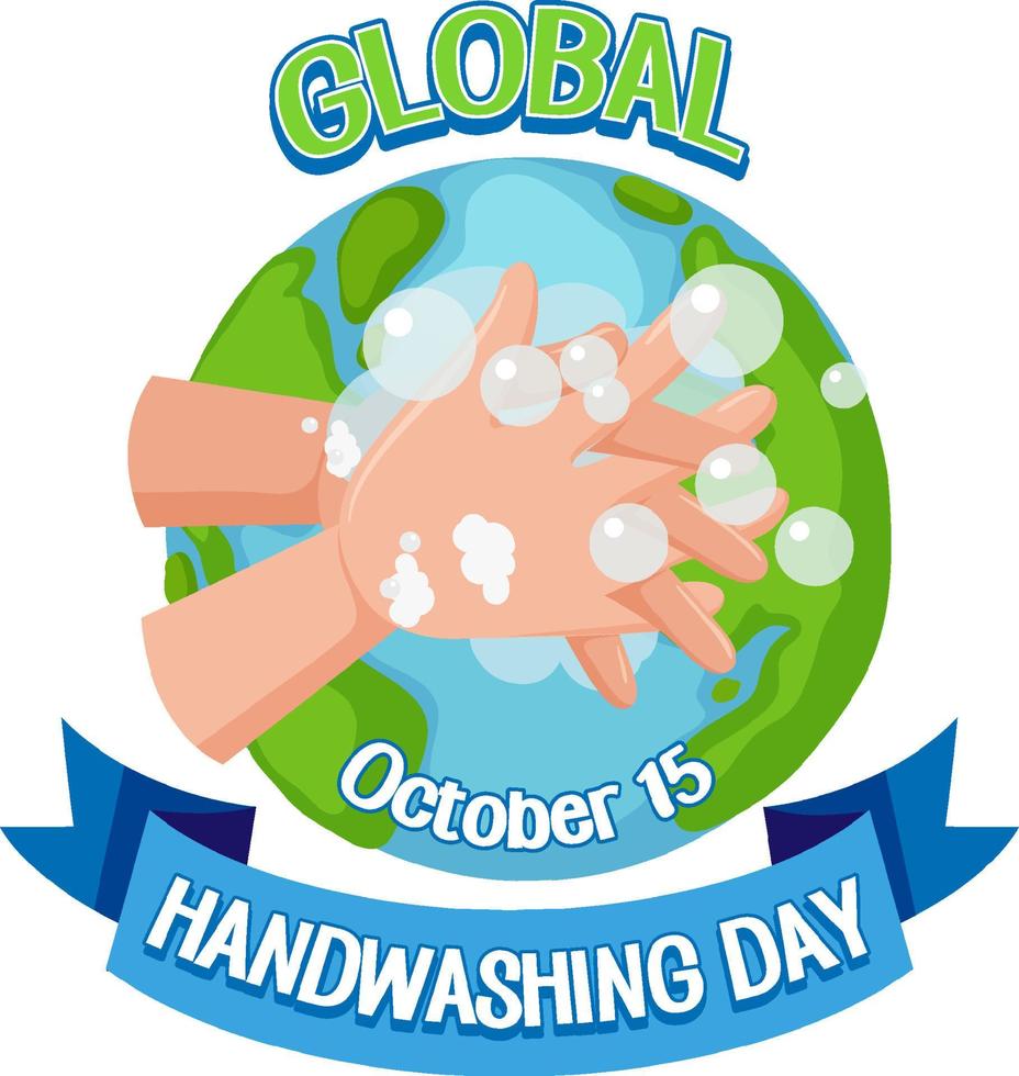 Global Handwashing Day banner design vector