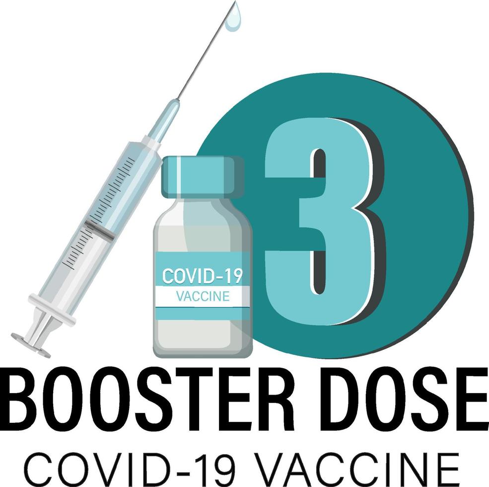 Booster shorts covid 19 vaccine logo vector