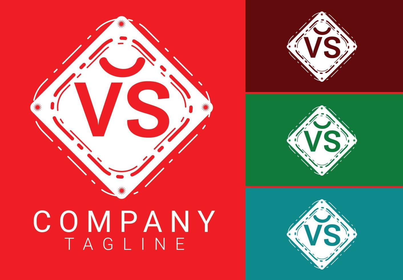 VS letter new logo and icon design vector