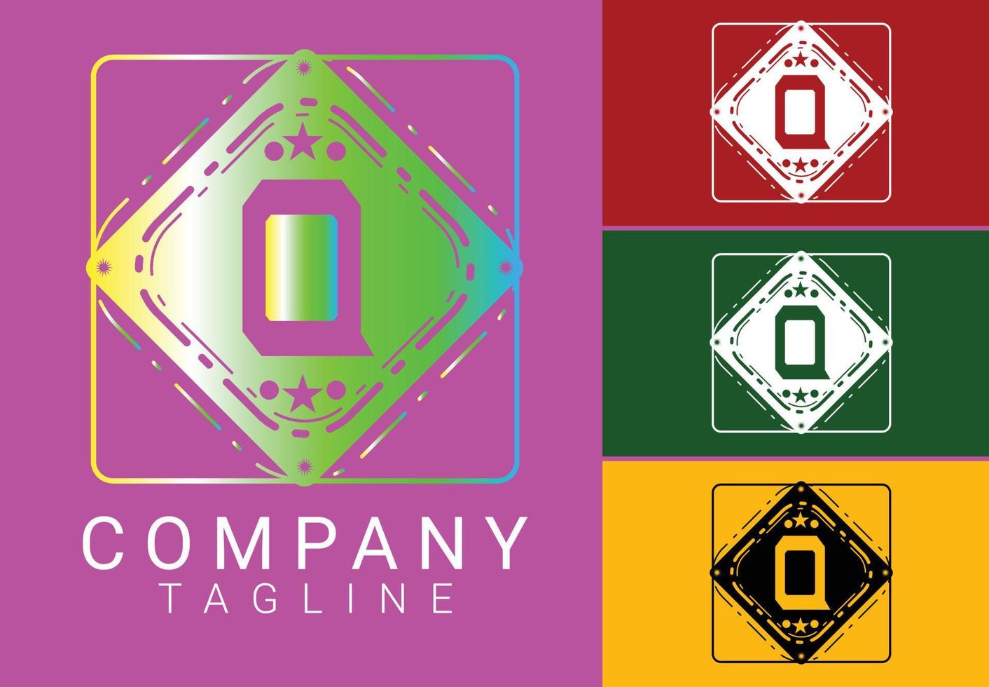 Q letter new logo and icon design vector