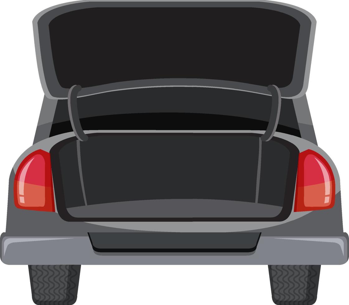 A car boot on white background vector