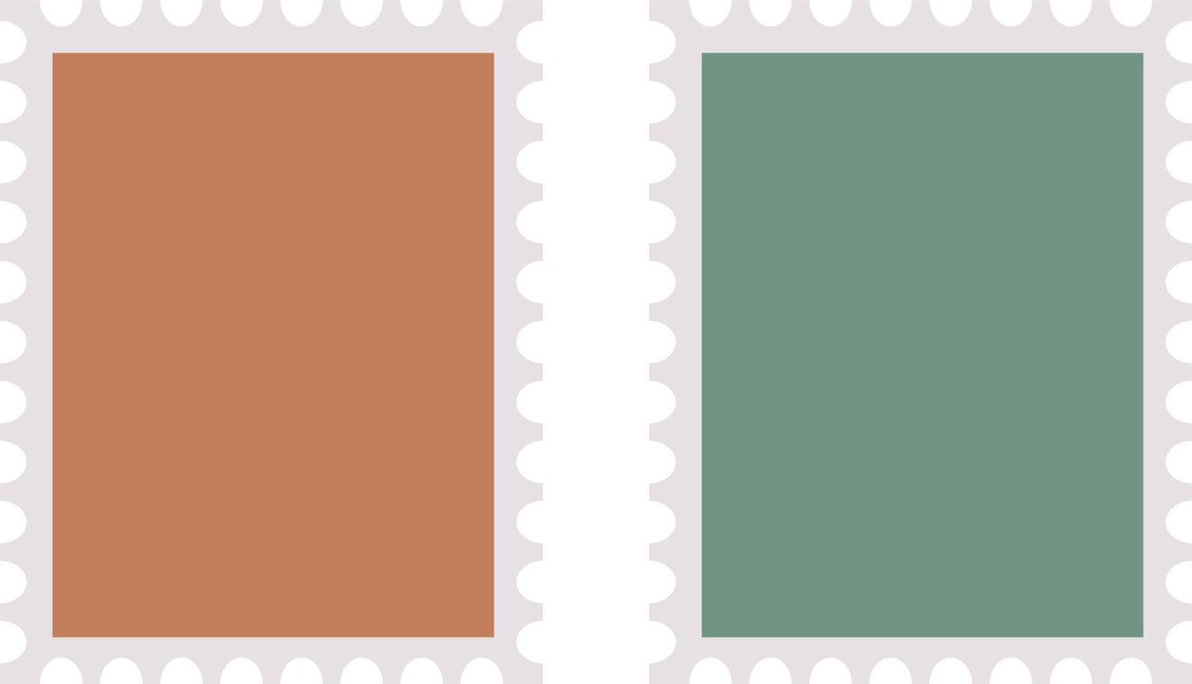 sello postal sobre fondo blanco vector