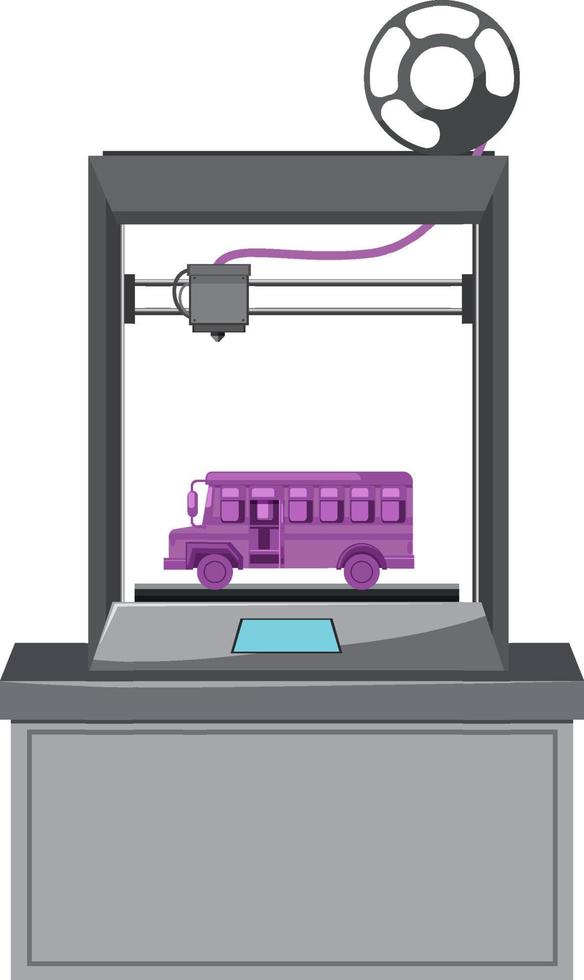 una máquina robótica usando en fábrica vector