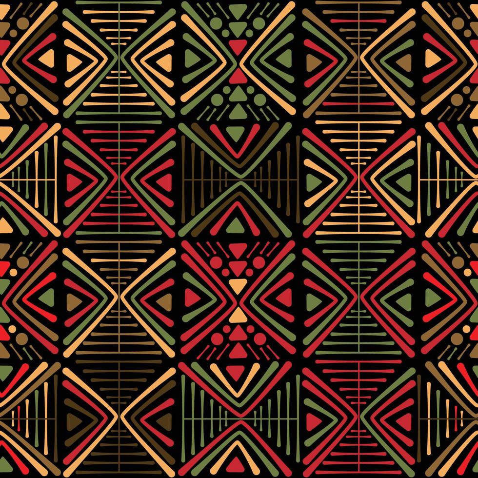 African Seamless Pattern Concept vector