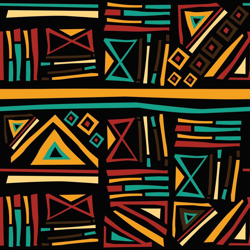 Pan Africa Seamless Pattern vector