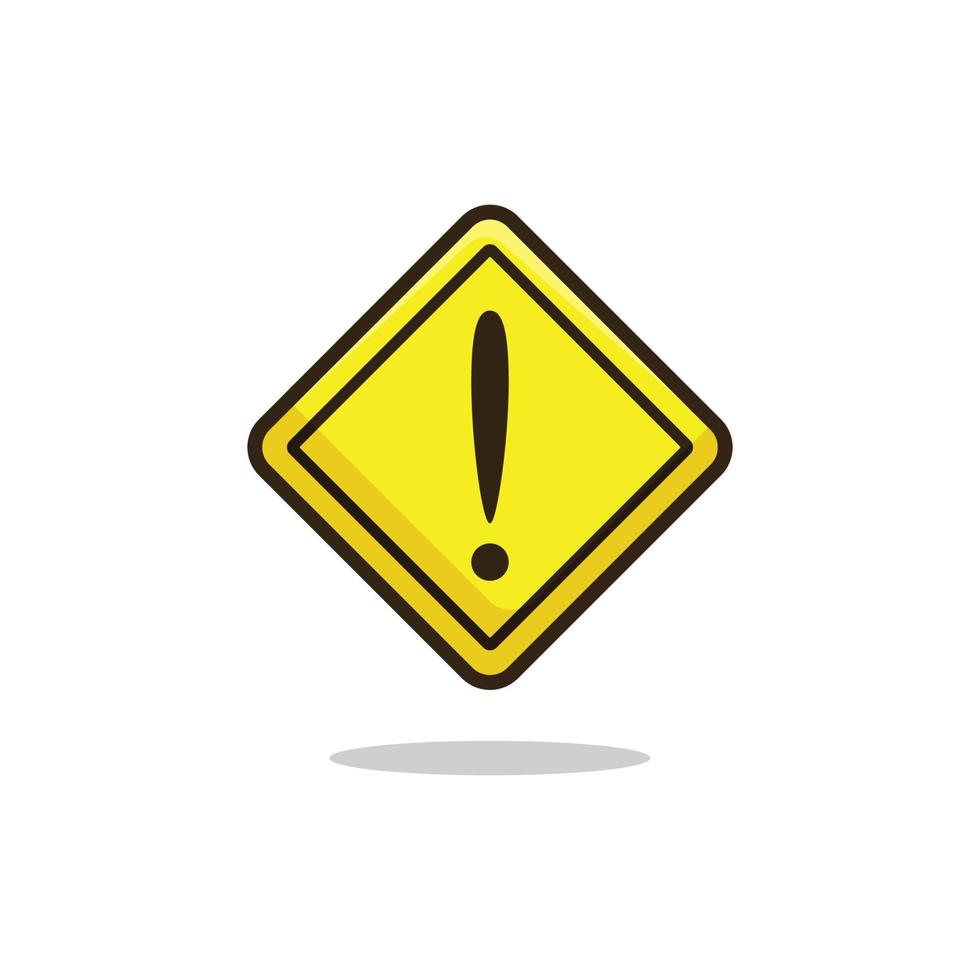 Warning sign icon vector