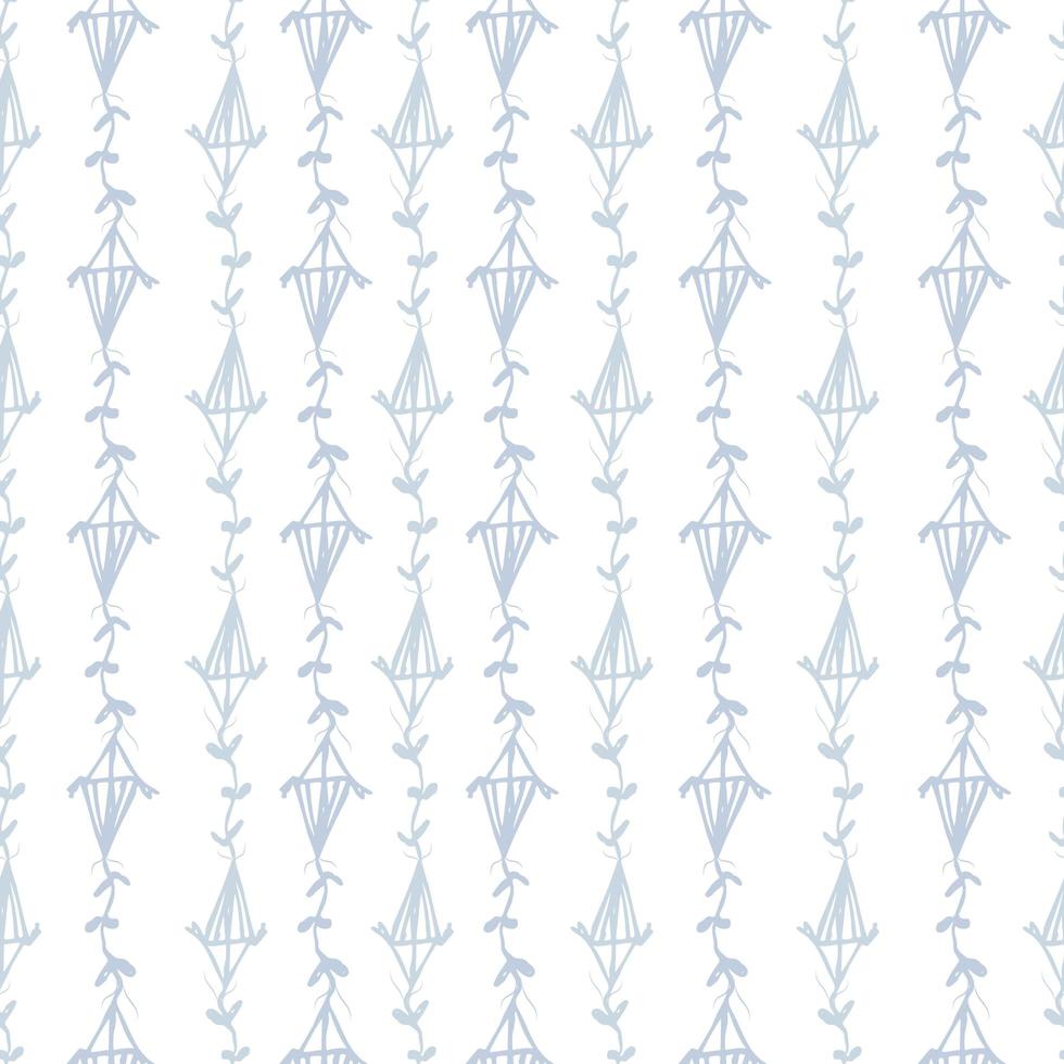 Cute kite seamless pattern. vector