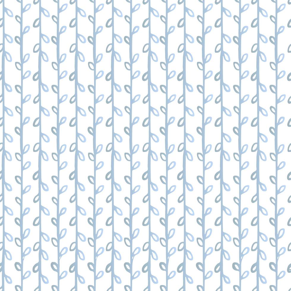 Botanical tender ornamental seamless pattern. vector