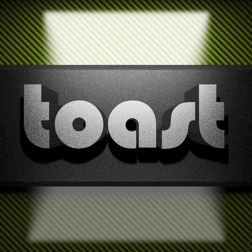 toast word of iron on carbon 6064406 Stock Photo at Vecteezy