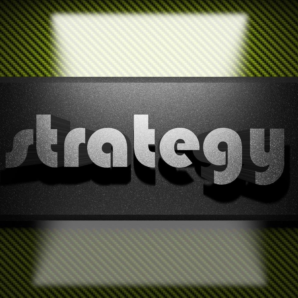 strategy word of iron on carbon photo