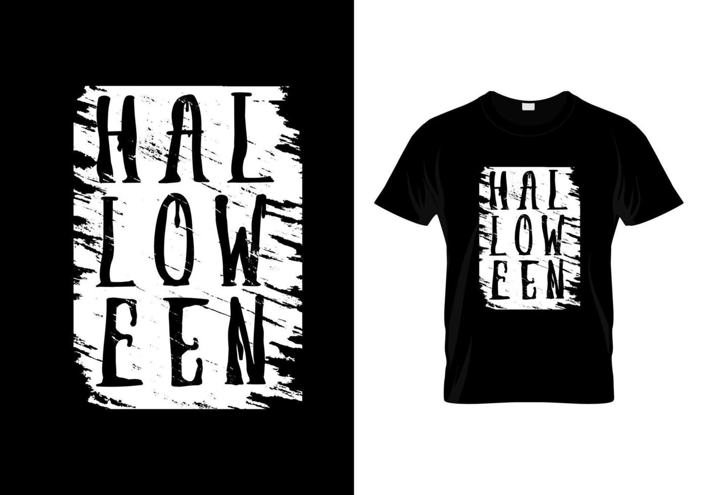 Halloween Typography T Shirt Design vector