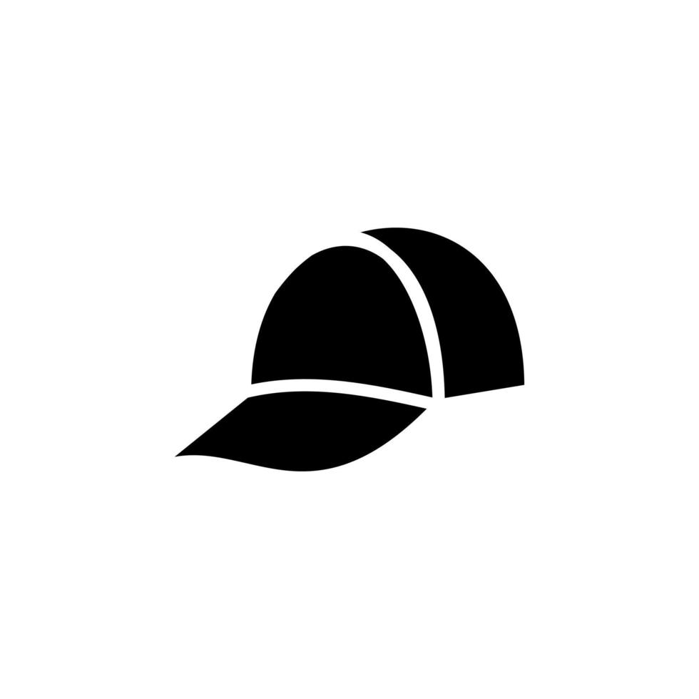 sombrero, accesorio, plantilla de logotipo de ilustración de vector de icono sólido de moda. adecuado para muchos propósitos.