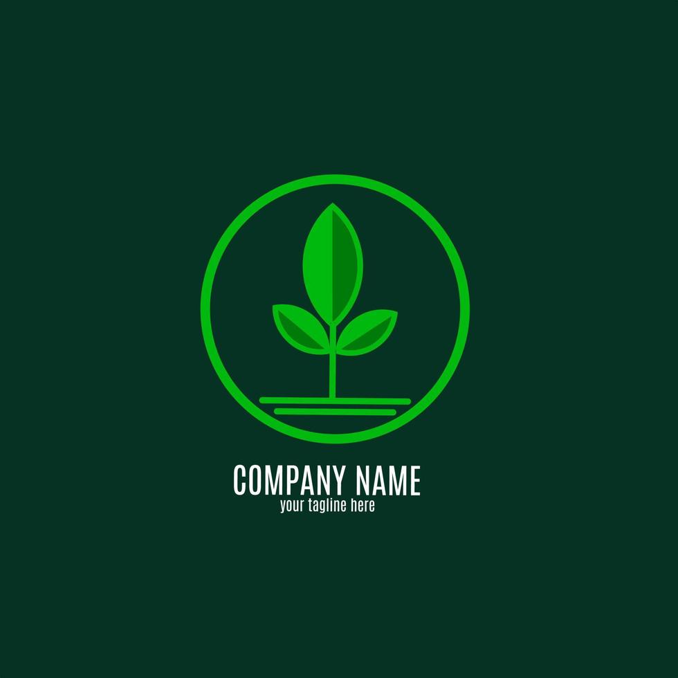three-leaf logo with a simple and attractive design. suitable for your business and your brand. vector